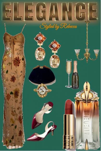 Elegance For Autumn Cocktail Night- Fashion set