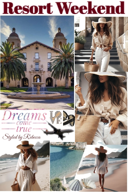 Resort Weekend Collage- Combinazione di moda