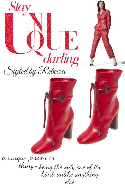 Unique Darling Boots- Fashion set