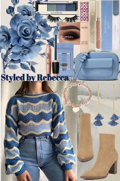 Blue Knits Show Off- Fashion set