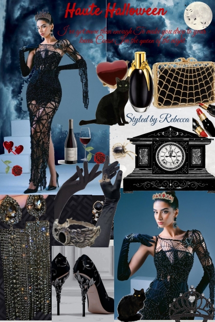 Cause I'm the queen of the night-Haute Halloween C- Combinaciónde moda