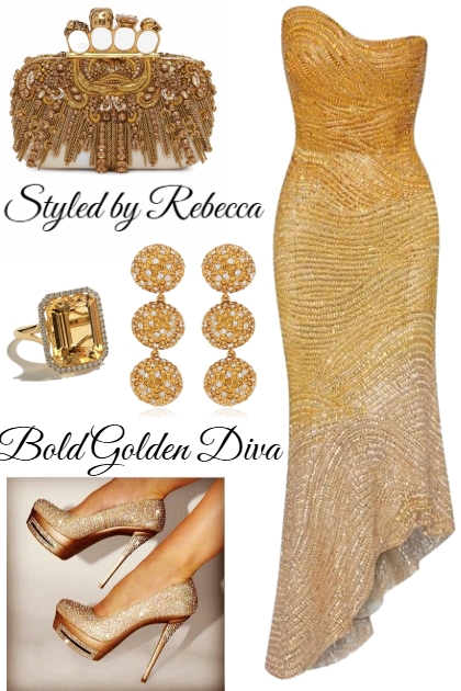 Bold Golden Diva- Kreacja