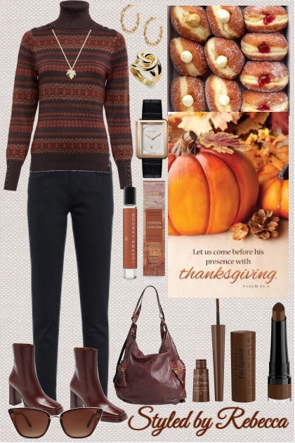 Thanksgiving Morning Browns- Fashion set