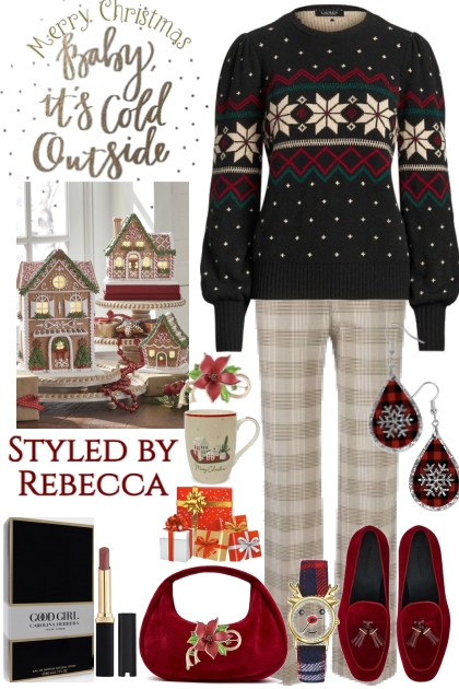 Winter sweater dot style- Fashion set