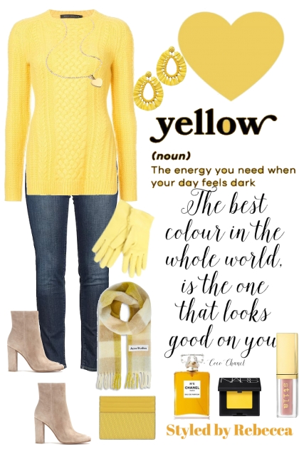 Yellow is often associated with happiness- Combinazione di moda