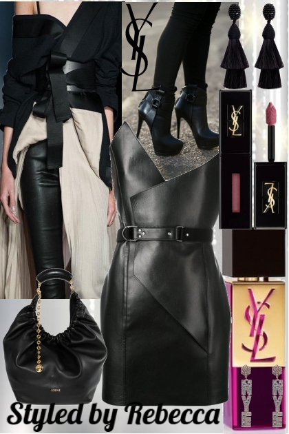 Street Leather -Cold Black- Modna kombinacija