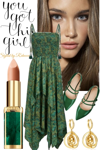 You Got This Green Down- Combinaciónde moda