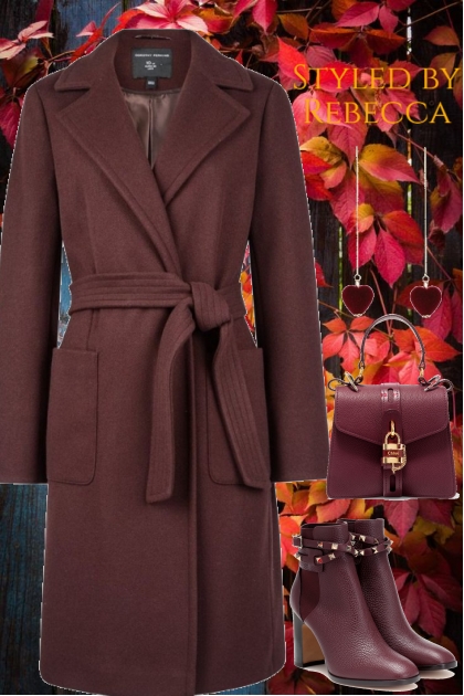 Coat -dark plum-2/18/25