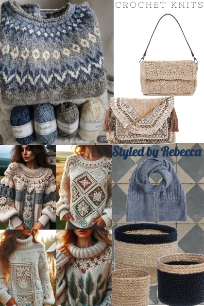 Crochet Knits- combinação de moda