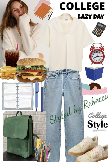 College Lazy- Combinazione di moda