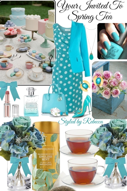 March Tea Invite- Fashion set