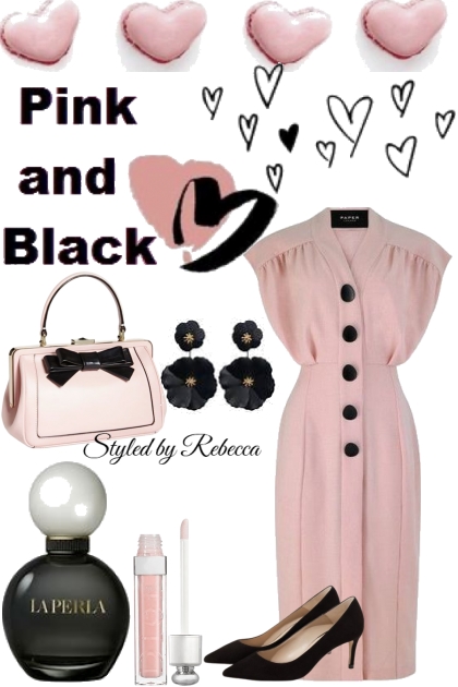 Pink and Black Dinner Look