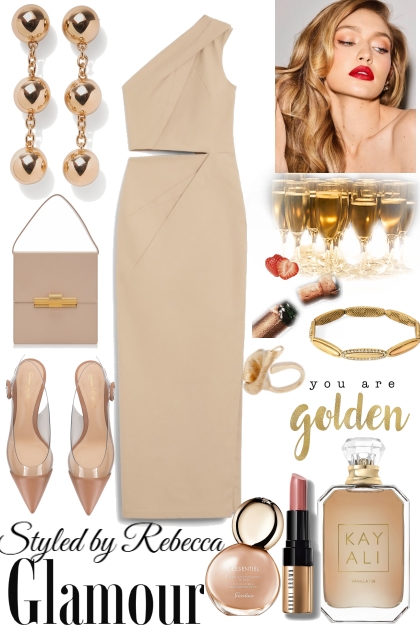 Tan Statement Dress