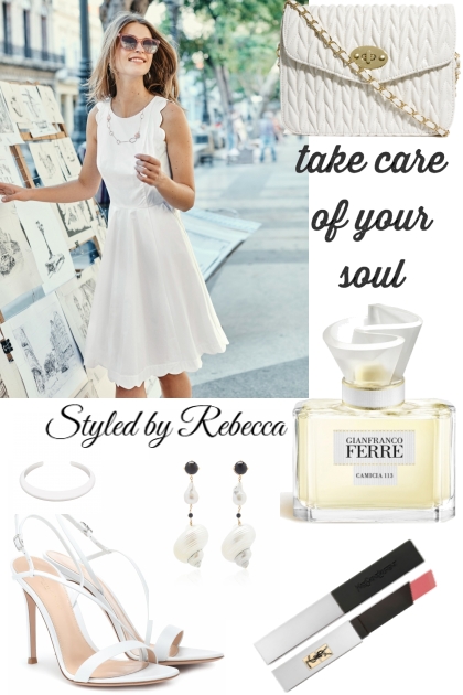 Simple Casual White Dress