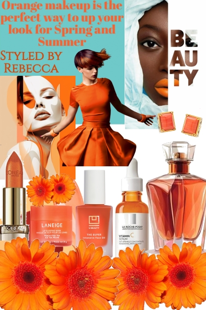Orange makeup is the perfect way 
