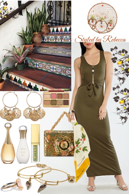 Saturday  Fashion -Olive Dress