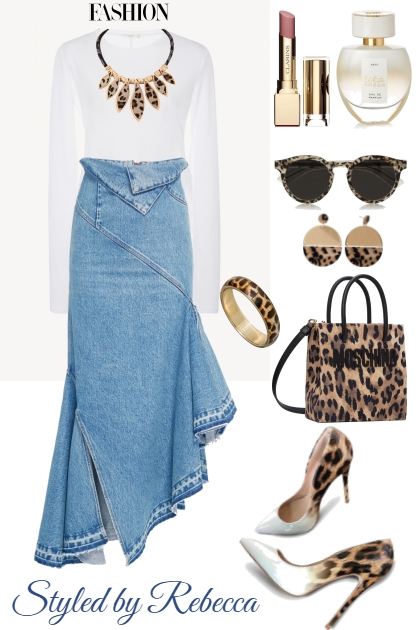 Jean Skirt and Prints