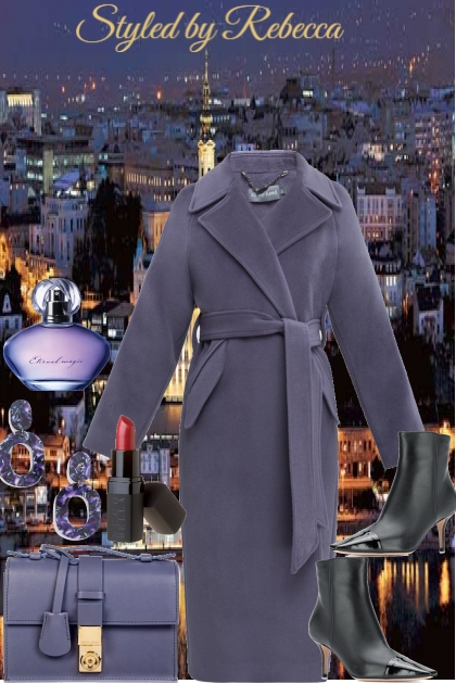 City Lights in Purple Highlights