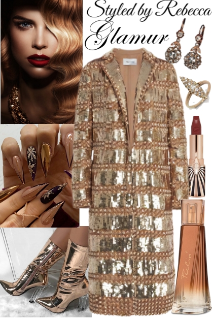 Glamour On My Back Coat- Modna kombinacija