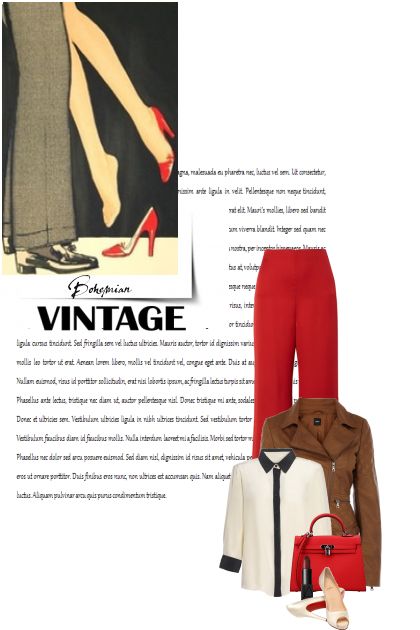 Red modern retro- Combinaciónde moda