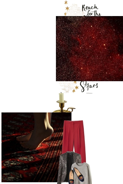 Red star- combinação de moda