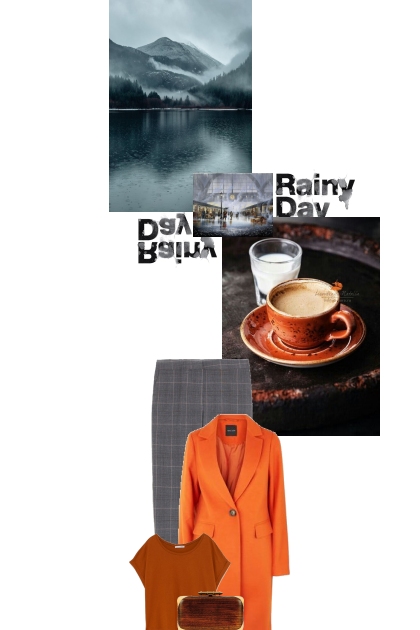 Rainy days = bright coat moments- Модное сочетание