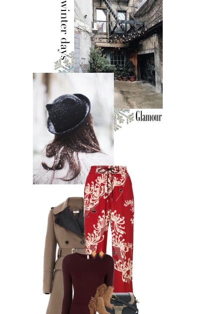 Winter days glamour- Fashion set