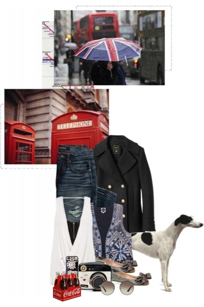 London rain- Combinazione di moda