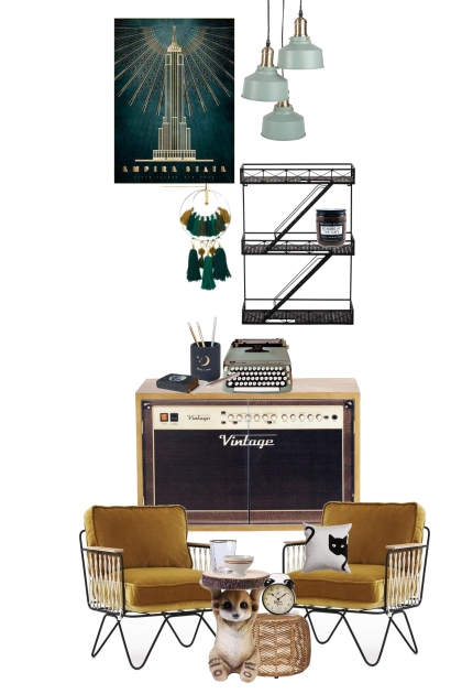 Industrial living room on record- Fashion set
