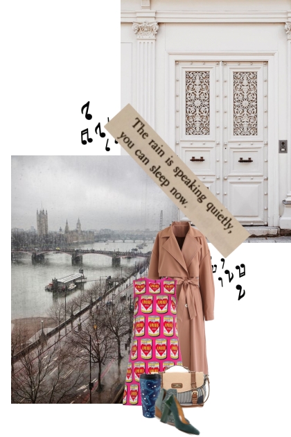 Rainy day brights- combinação de moda