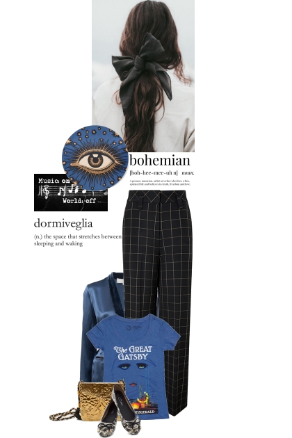 blue bohemian- Combinazione di moda