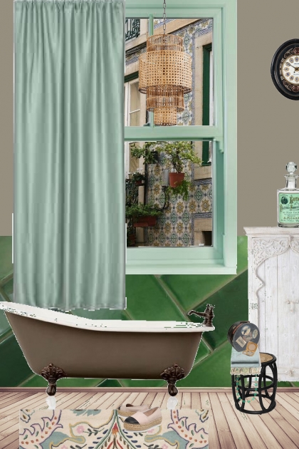 Bespoke bathroom- combinação de moda