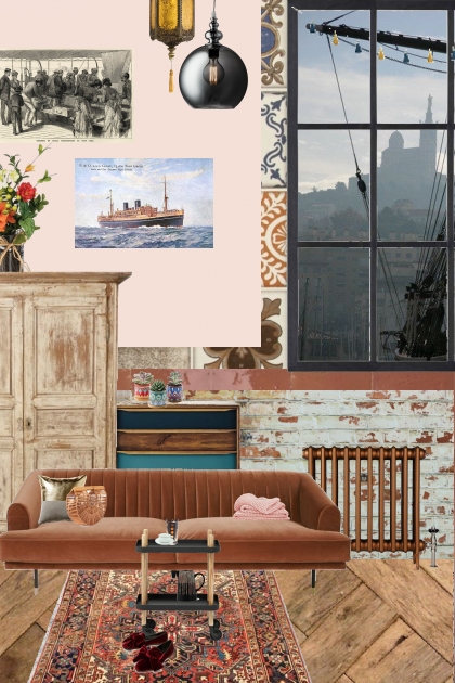 the bohemian flat by the harbour- コーディネート