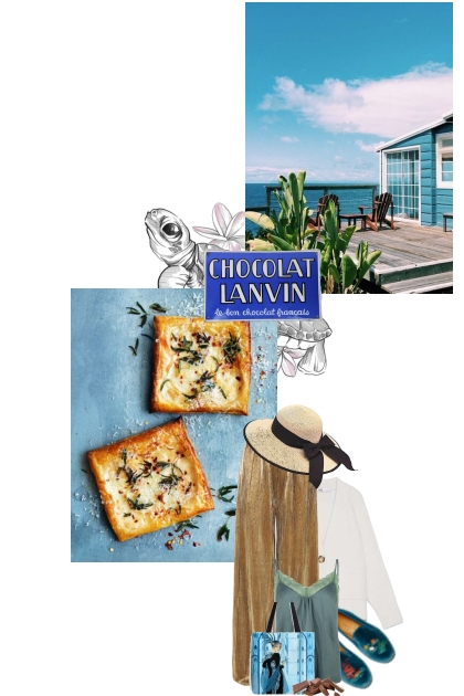 Chocolate and the secluded coastline- Combinazione di moda