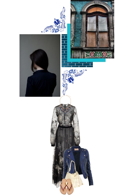 La belle blue dans la rue- Combinazione di moda