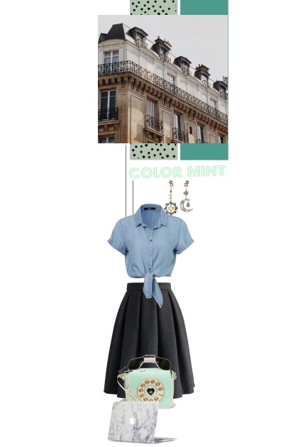 The city is looking mint- Fashion set