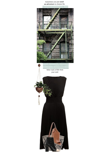 The lady wants to live in green cities- Combinaciónde moda