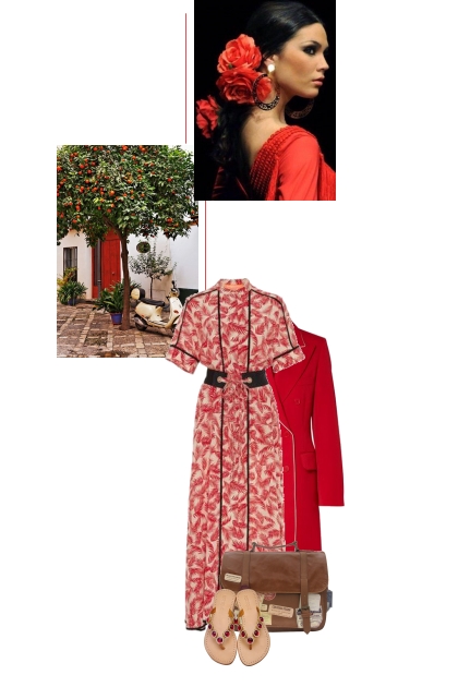 Lady in red (and some white)- Combinazione di moda