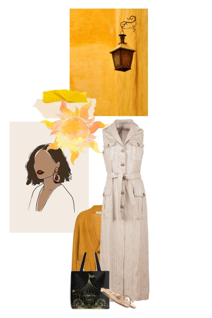 Beige and gold- Fashion set