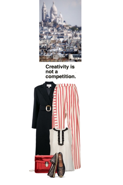 If only we all had a Montmartre office- combinação de moda