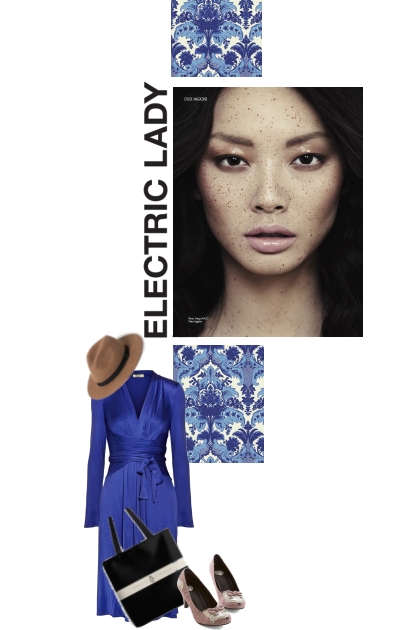 damask and blue- Combinaciónde moda
