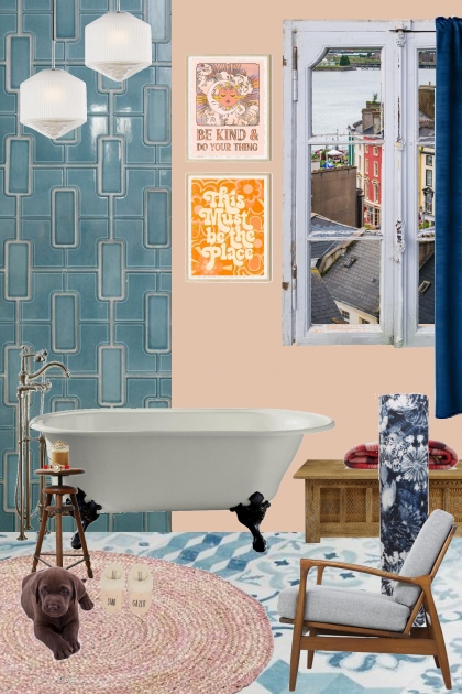 blue is for bathrooms- Fashion set
