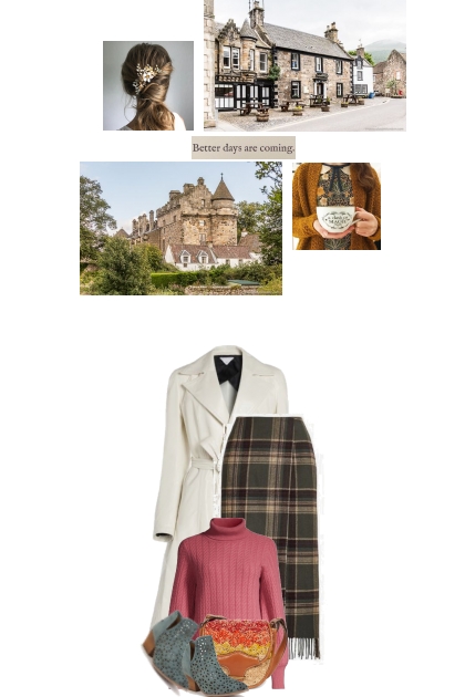 The woman from Falkland (in Fife, Scotland)- Combinazione di moda