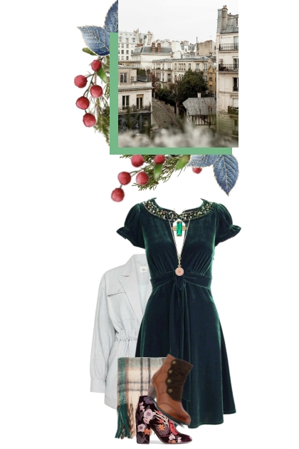 The evergreens of a winter town- Combinaciónde moda