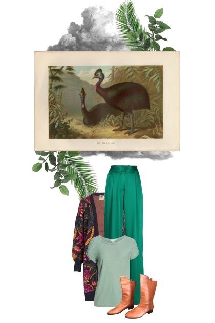 Keystone species 9: Cassowary bird- Модное сочетание