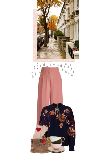 Rain and tea weather- combinação de moda