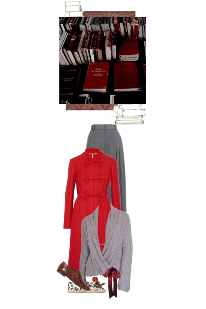 on a scale of red to gray how well are you today- combinação de moda