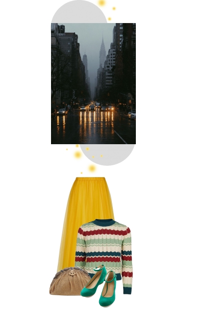 Be brightness in a rainy world- Combinaciónde moda