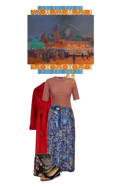 She translated the painting into fashion- Fashion set