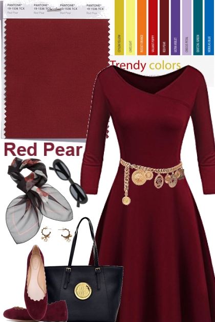 Red Pear (Pantone Fall/Winter 2018)- Fashion set
